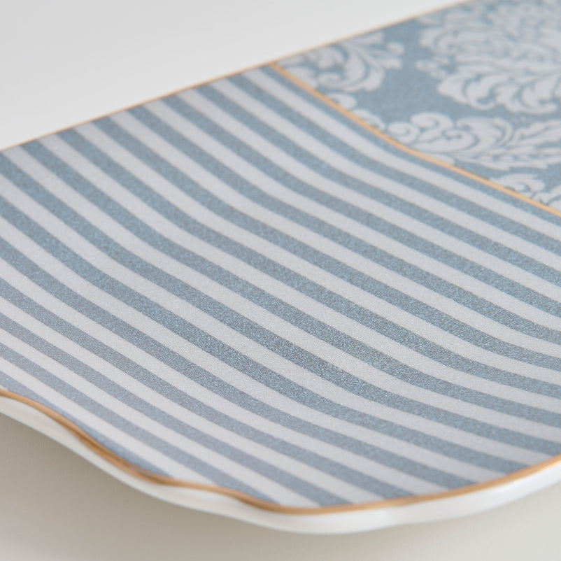 DAMASK Platou servire, porțelan, L.37cm