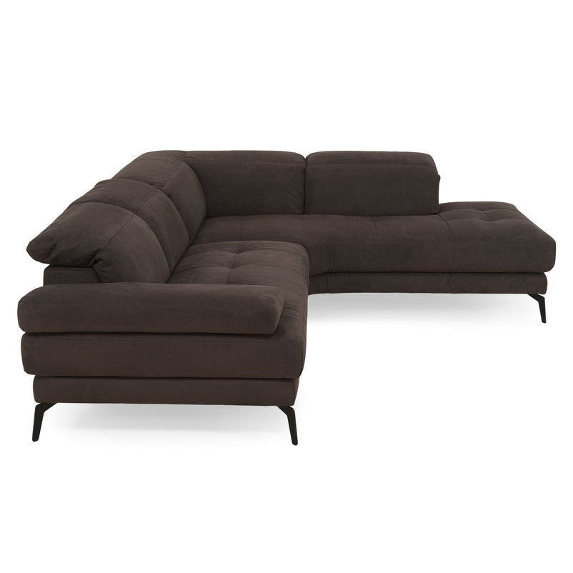 GARNER Colțar, șezlong dreapta, spătar și mecanism tetiere, stofă