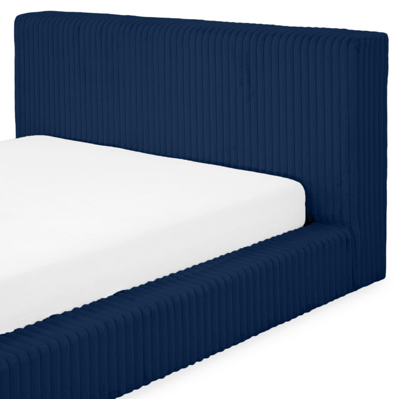 NORDEND Pat tapițat, 160x200cm, somieră rabatabilă și ladă incluse