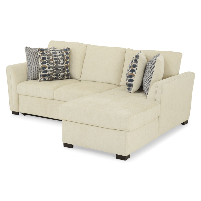 ASCOLI Colțar extensibil, șezlong stânga/dreapta, 4 perne decor incluse, stofă