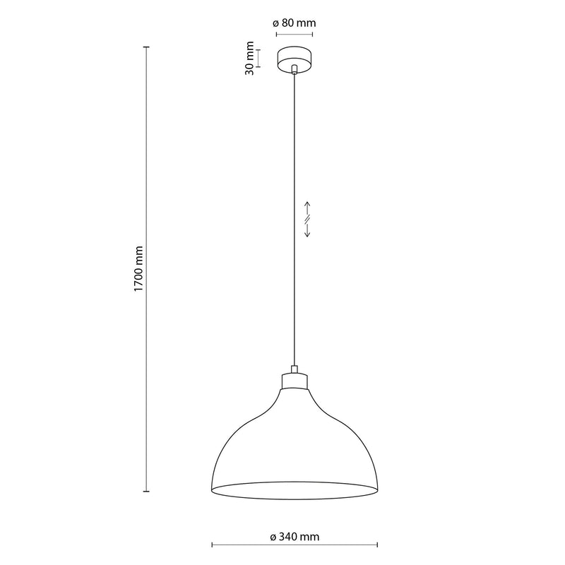 CAP Pendul 1x15W E27
