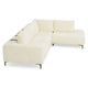 KARSTON Colțar cu șezlong stânga/dreapta, recliner electric, stofă
