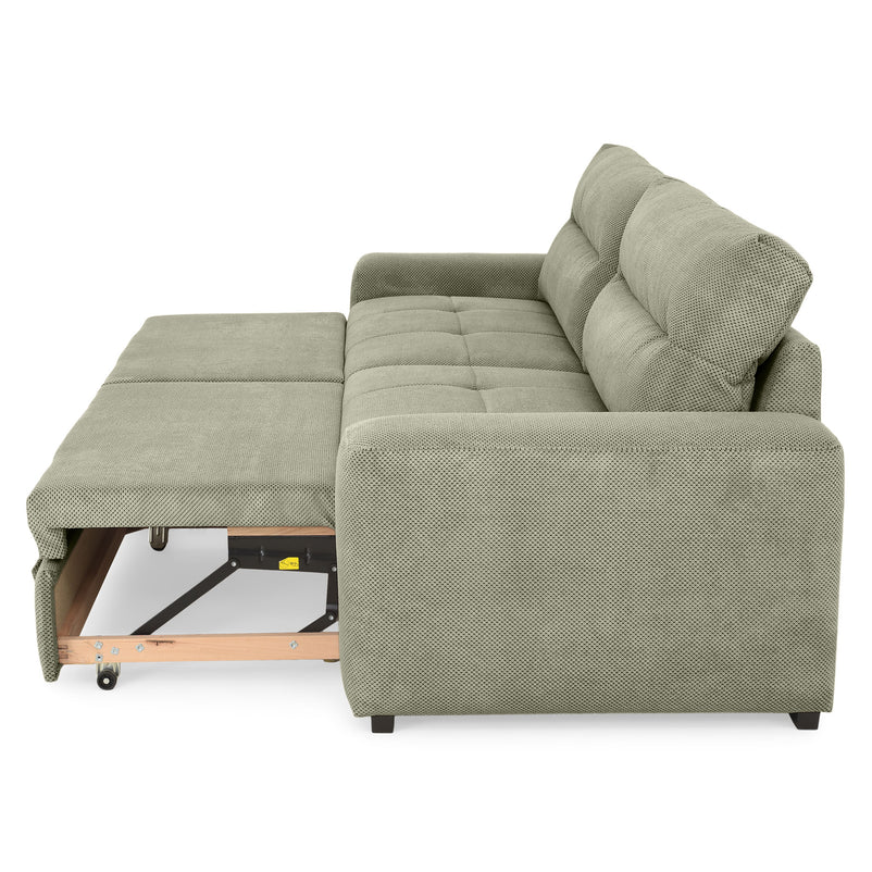 WIDE Canapea extensibilă, 4 locuri, stofă