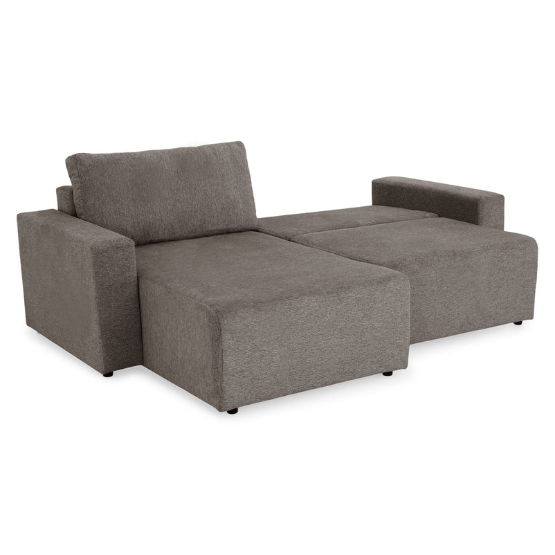 FRIDO Colțar extensibil, șezlong interschimbabil, ladă depozitare, stofă