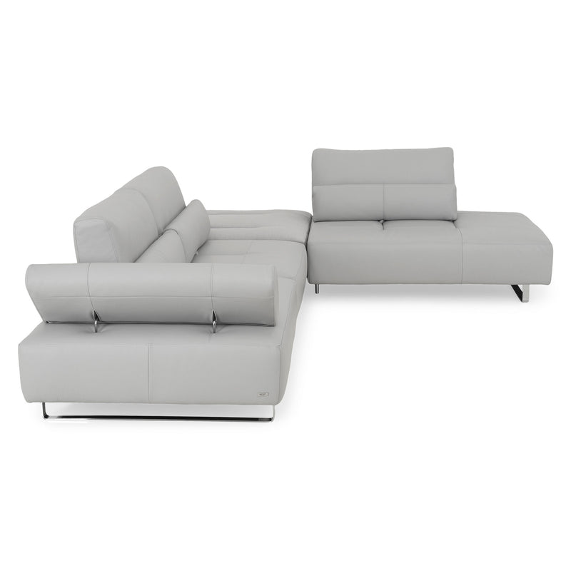 NATUZZI EDITIONS VISION Ansamblu colț dreapta/stânga cu mecanism braț și spătar, piele