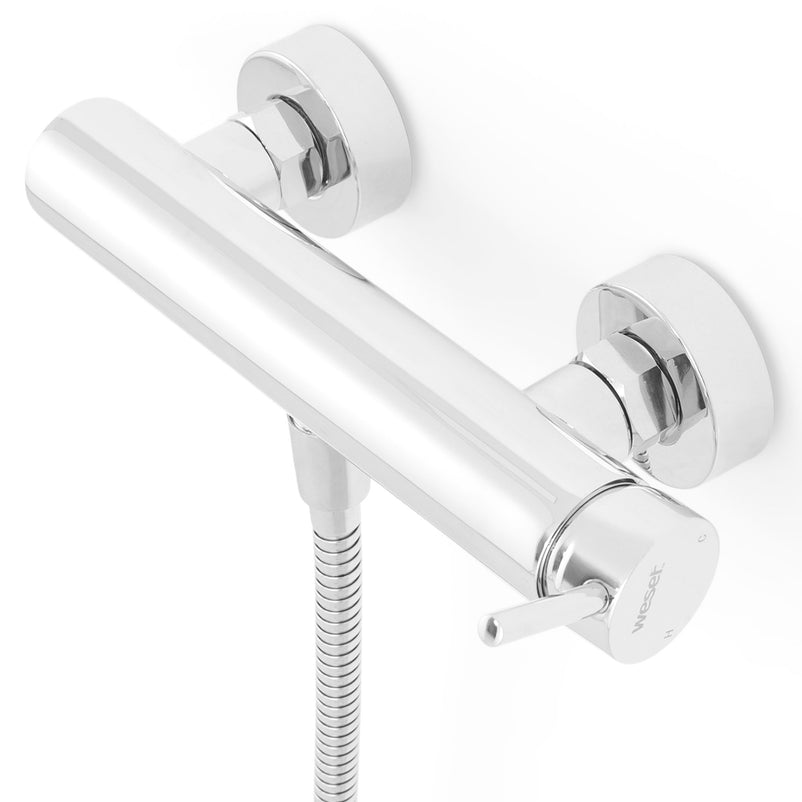 SEAWAVE Baterie duș cu furtun, cap duș și bară perete incluse