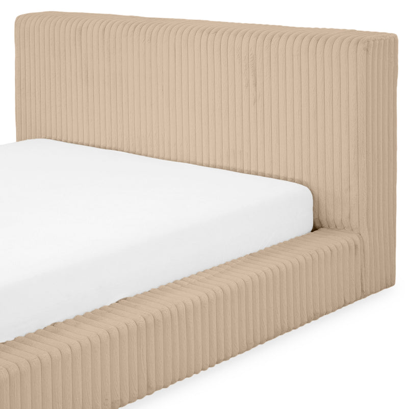 NORDEND Pat tapițat, 160x200cm, somieră rabatabilă și ladă incluse