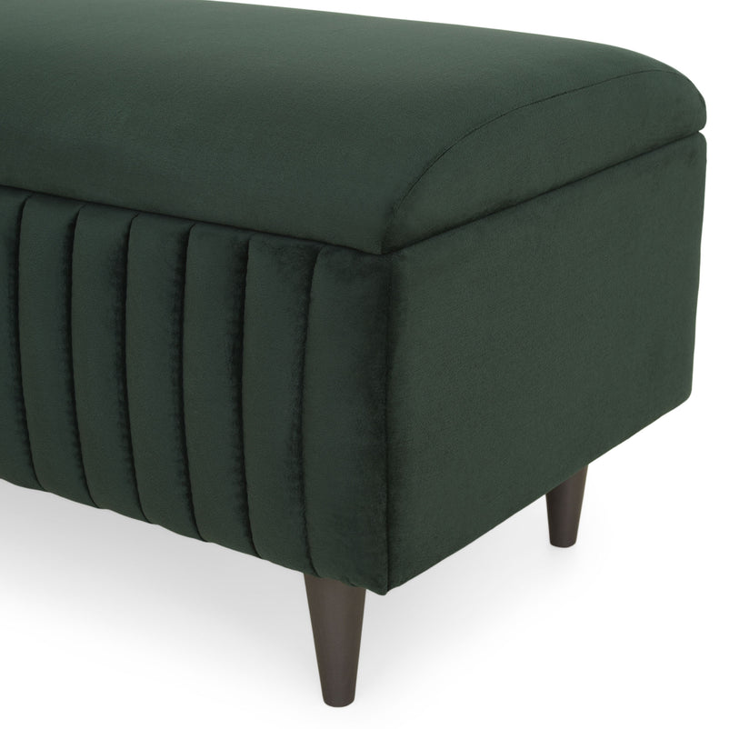 KAMI Banchetă cu ladă de depozitare, stofă