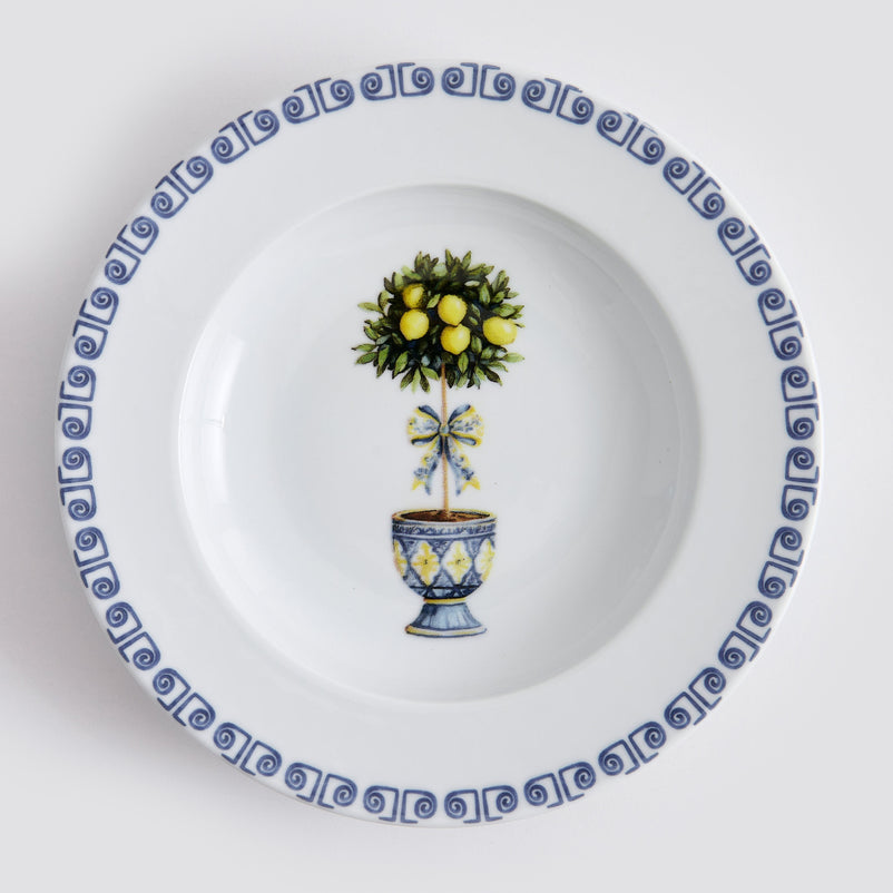 LEMONS Set veselă, porțelan, 24 piese