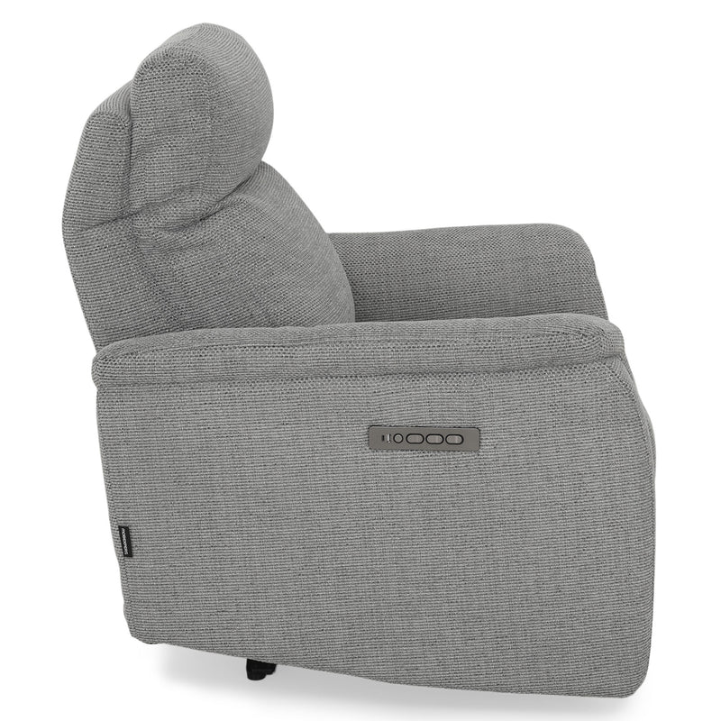 BARTON Fotoliu cu recliner electric, stofă