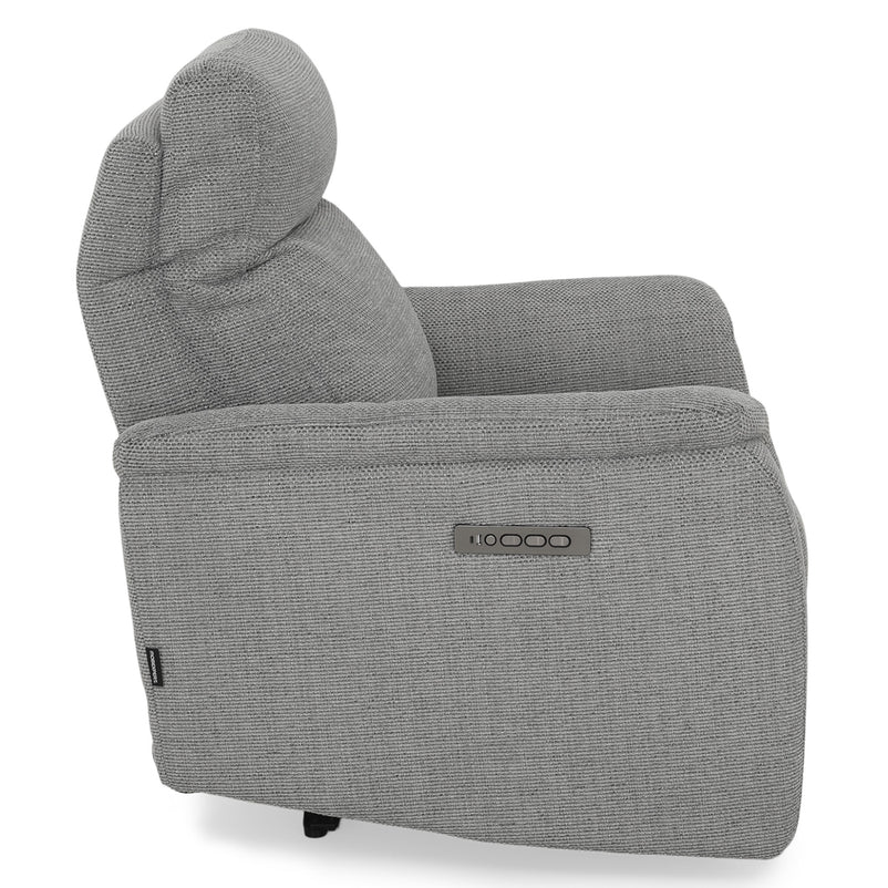 BARTON Fotoliu cu recliner electric, stofă