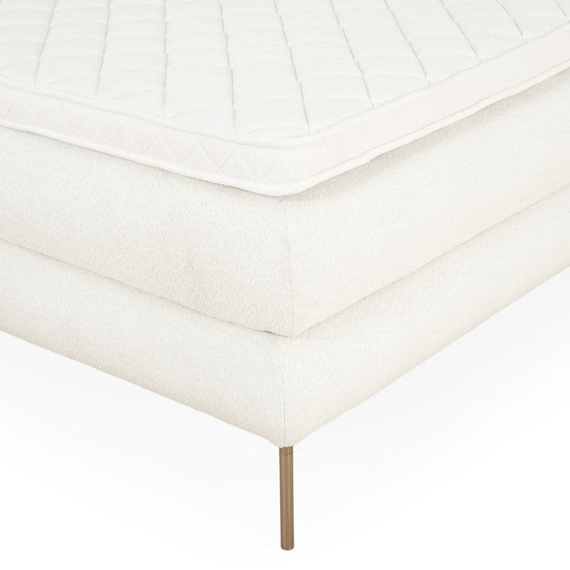 THAISA Pat tapițat 160x200cm cu saltea si topper incluse