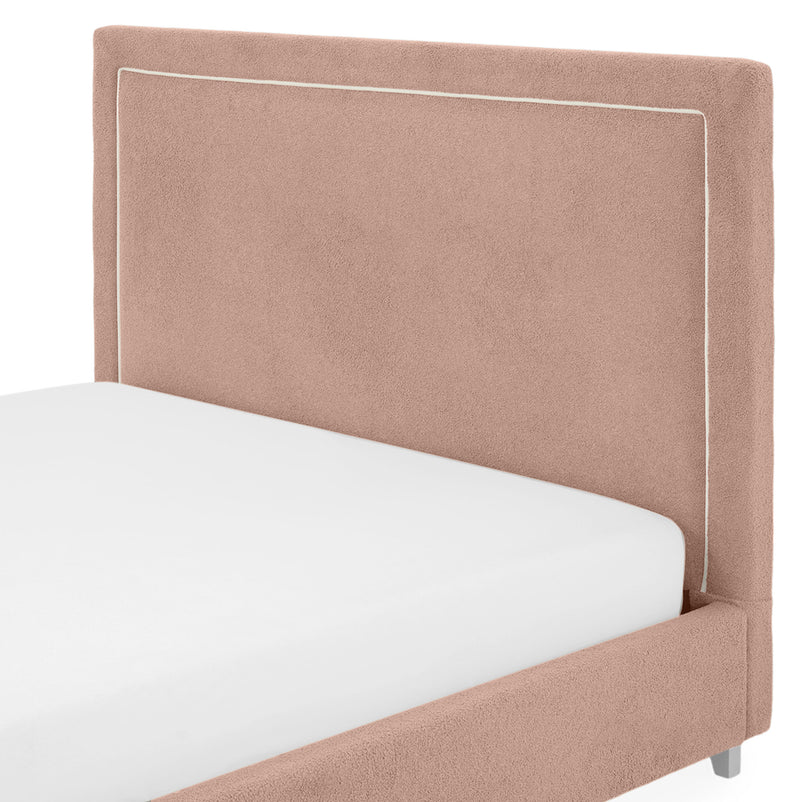 KOLLE Pat tapițat, 160x200cm, somieră și ladă depozitare incluse