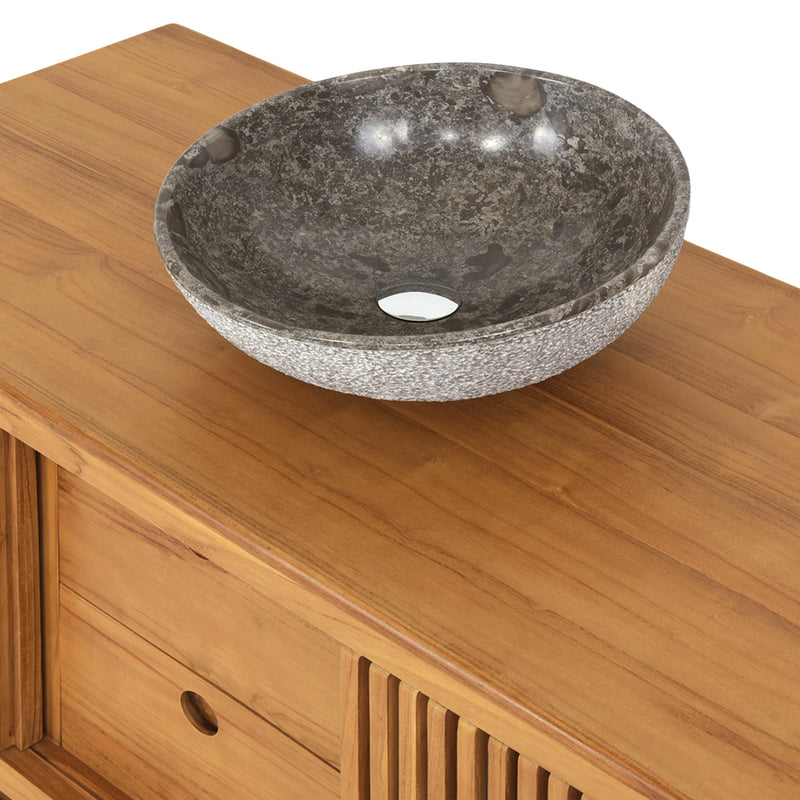 FUSION Set mobilier baie, mască lavoar și lavoar marmură