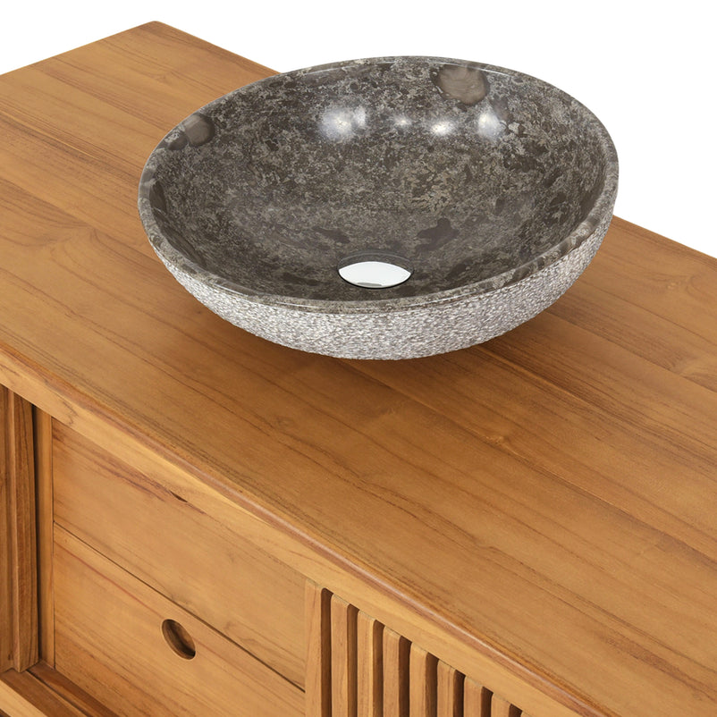 FUSION Set mobilier baie, mască lavoar și lavoar marmură