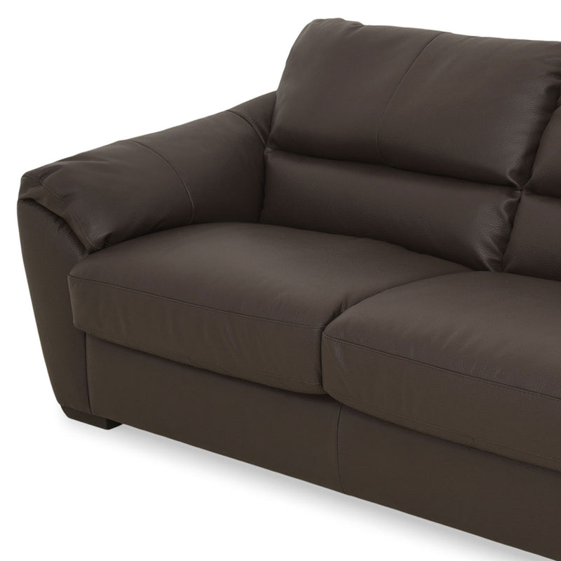 ARKTIKOS Canapea extensibilă, 3 locuri, piele