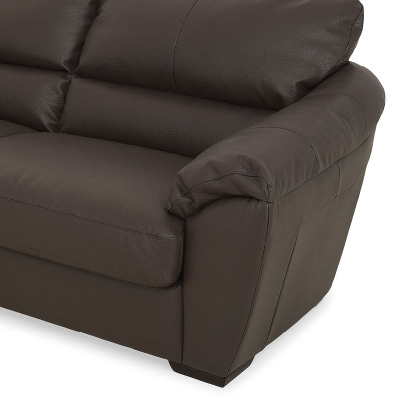 ARKTIKOS Canapea extensibilă, 3 locuri, piele