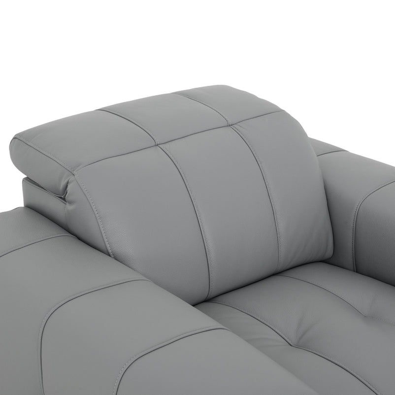 ALBURY Fotoliu, mecanism tetieră, piele