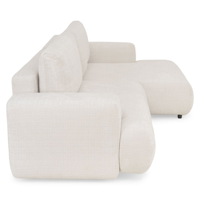 LAZIO Colțar extensibil, șezlong dreapta, stofă