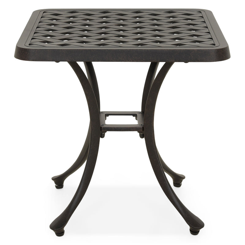 KINGSTON Set mobilier terasă/grădină, 2 șezlonguri și măsuță