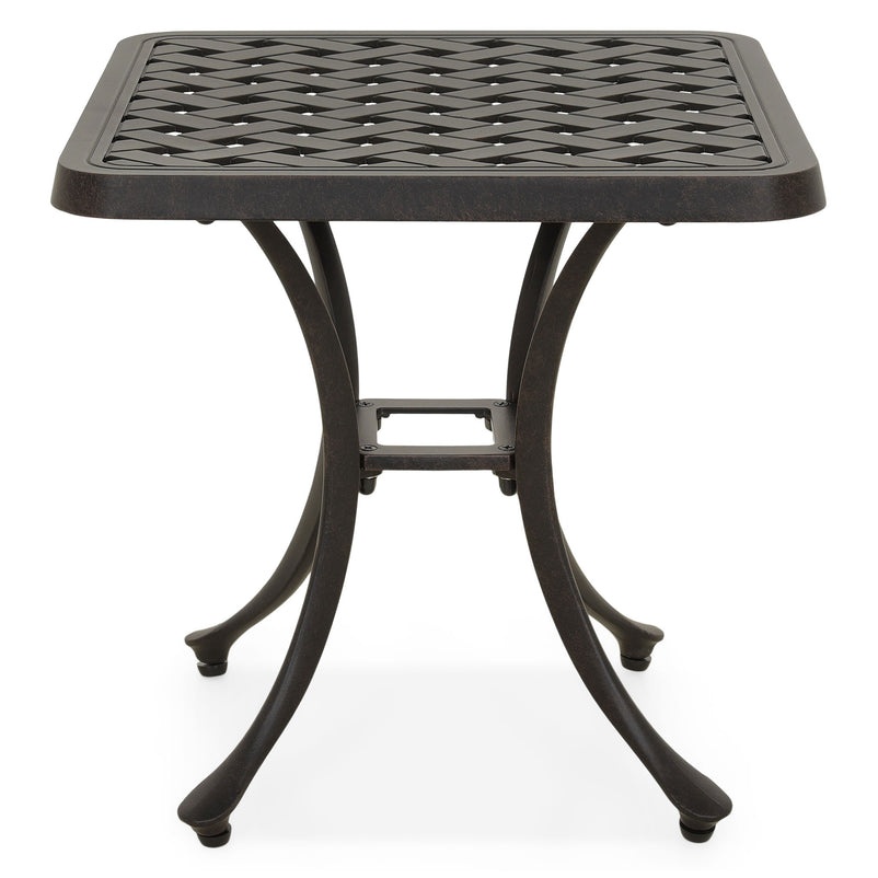 KINGSTON Set mobilier terasă/grădină, 2 șezlonguri și măsuță