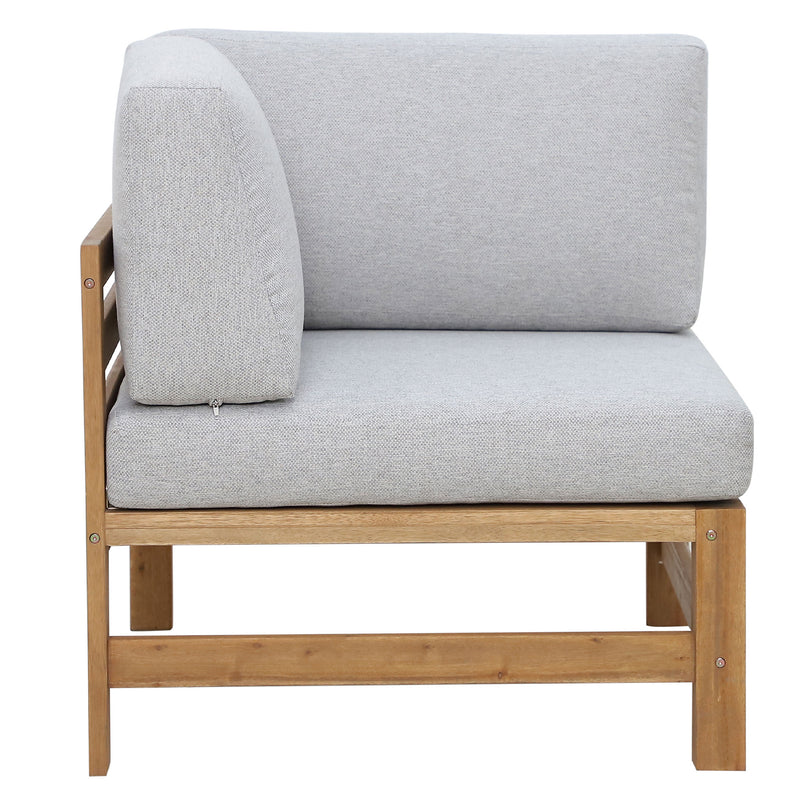 NORDIC Set mobilier terasă/grădină, fotoliu, banchetă, colțar și măsă