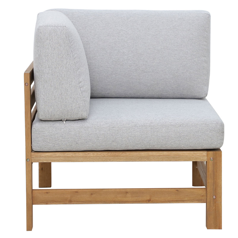 NORDIC Set mobilier terasă/grădină, fotoliu, banchetă, colțar și măsă