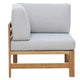 NORDIC Set mobilier terasă/grădină, fotoliu, banchetă, colțar și măsă