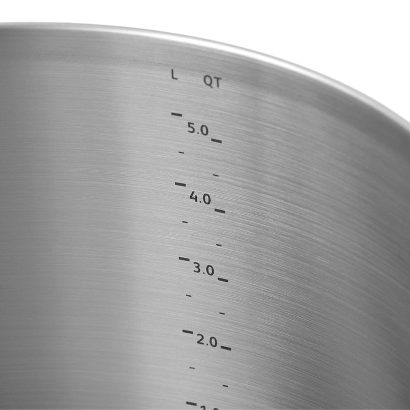 GRAPHITE Oală cu mânere și capac, oțel inoxidabil
