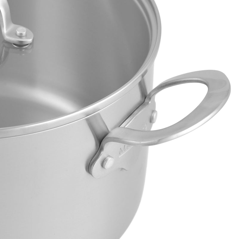 MAUVIEL Oală cu mânere și capac, inox
