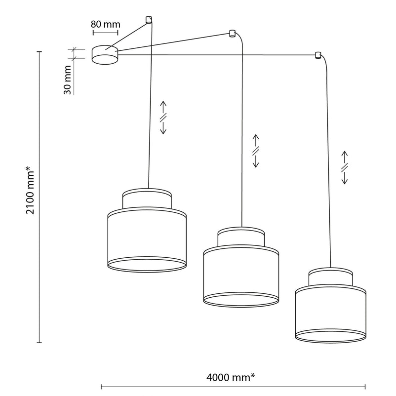 DUO JUTA Lustră 3x15W E27