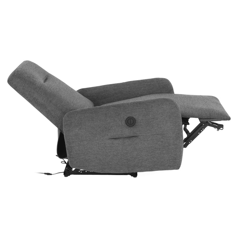 SAN ANTONIO Fotoliu cu recliner electric, stofă - Articol resigilat