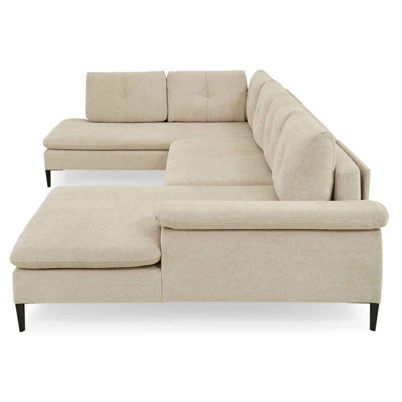 LAVRIK Colțar extensibil, șezlong stânga/dreapta, stofă