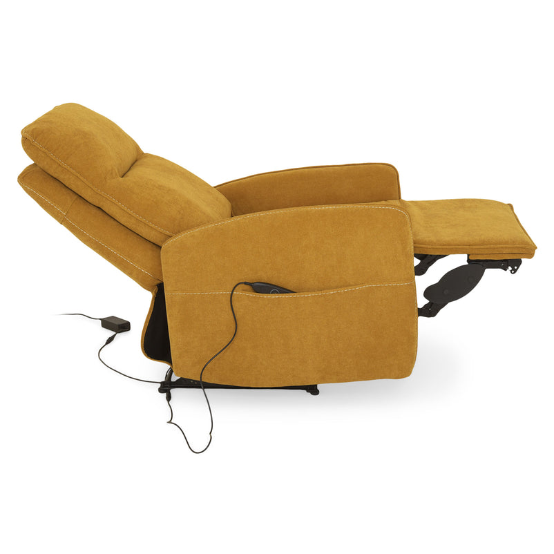 LONOKE Fotoliu, recliner și masaj, stofă