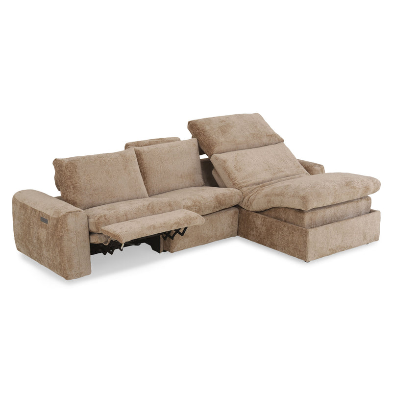 NEW JERSEY Colțar cu șezlong electric stânga/dreapta, 1 recliner electric, mecanism tetieră, USB, stofă