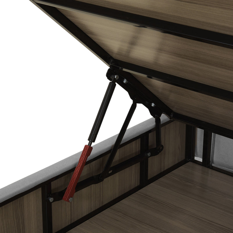 OPERA Pat tapițat, 180x200cm, somieră rabatabilă, ladă și saltea incluse