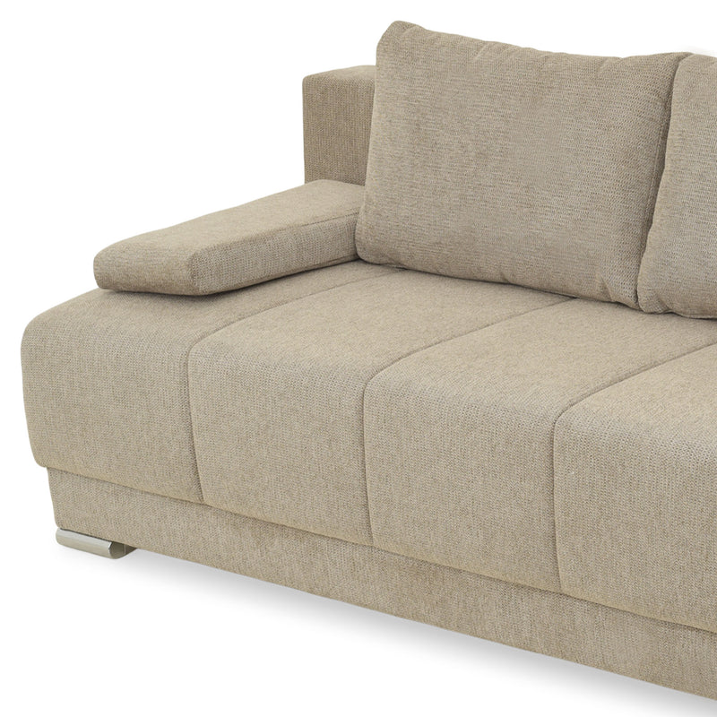 SOFIA Canapea extensibilă, cu ladă depozitare inclusă, stofă