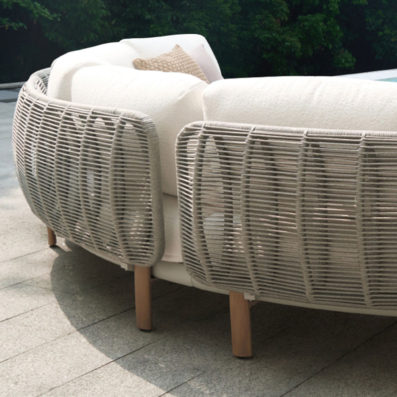 CIRCLE Set mobilier terasă/grăină, 2 canapele cu 1 braț, 1 canapea fără brațe, măsuță