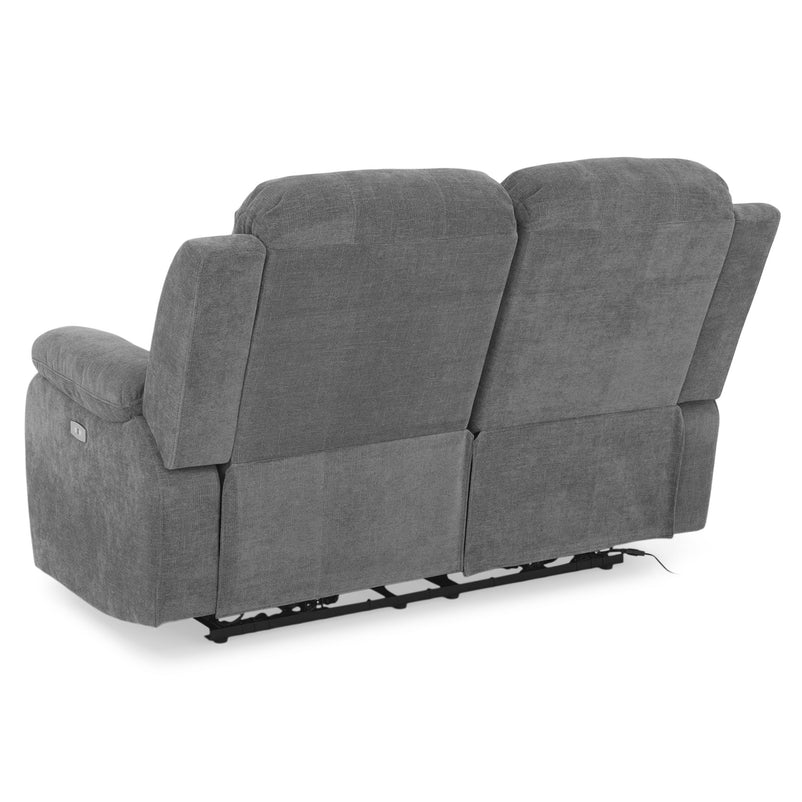 ALMATY Canapea 2 locuri, 2 reclinere electrice, stofă