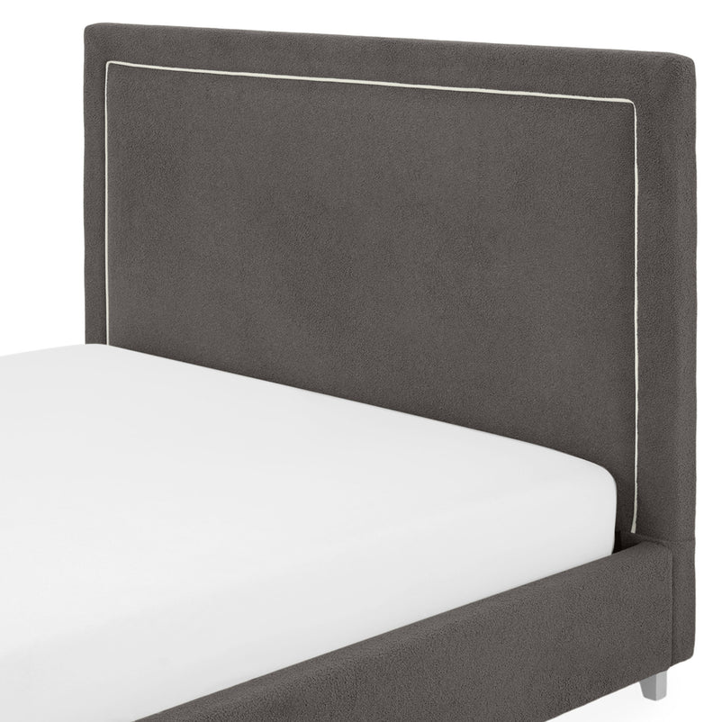 KOLLE Pat tapițat, 160x200cm, somieră și ladă depozitare incluse