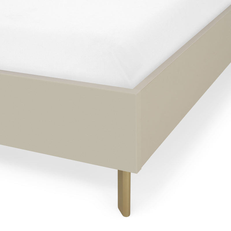 RING Pat cu tăblie tapițată, 160x200cm, somieră inclusă