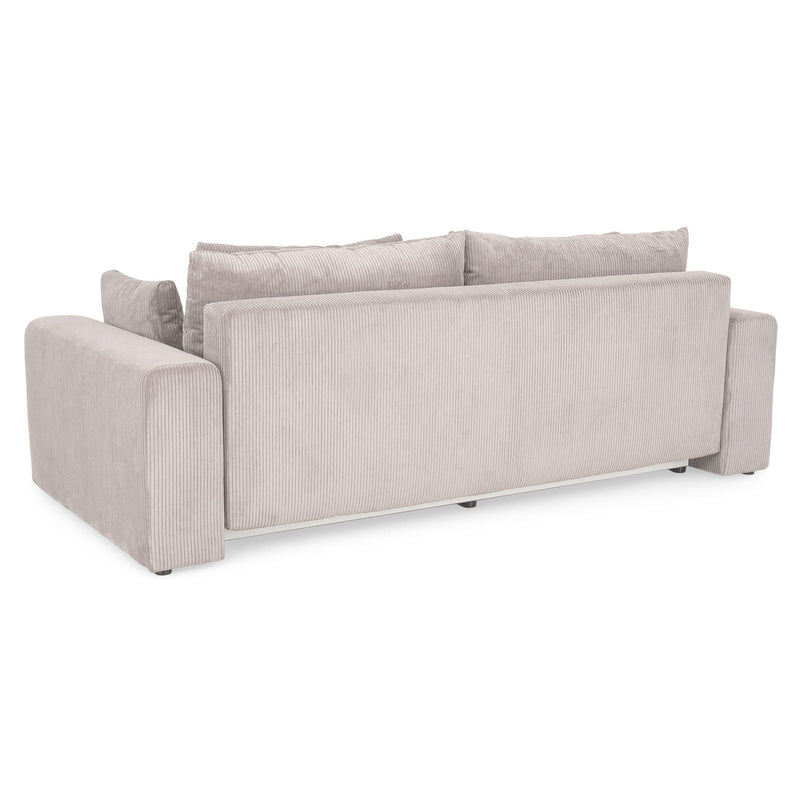 MELUN Canapea extensibilă, 3 locuri, ladă depozitare, stofă