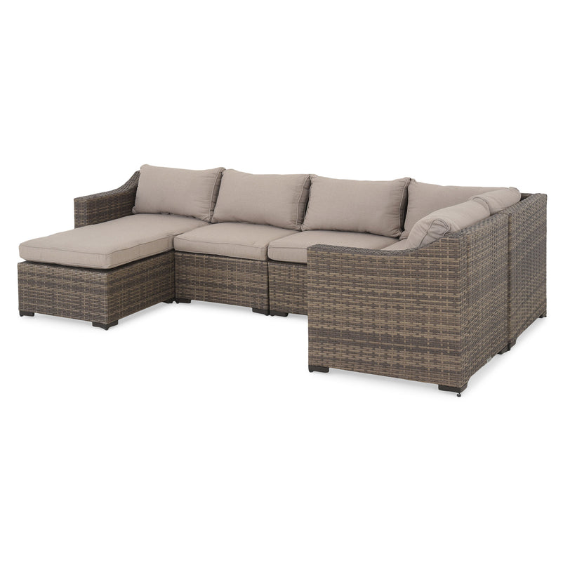 ELIAS Set mobilier terasă/grădină, colțar și măsuță