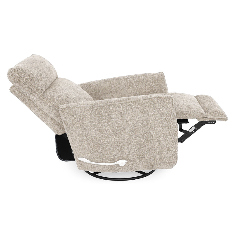 KERSEY Fotoliu rotativ, recliner manual, stofă