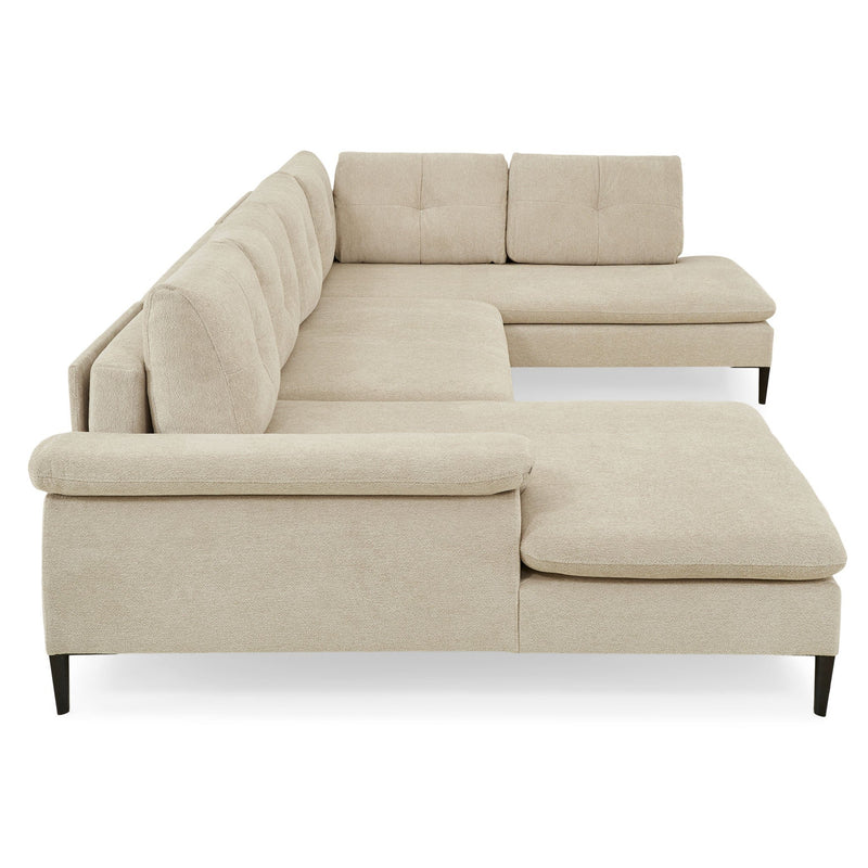 LAVRIK Colțar extensibil, șezlong stânga/dreapta, stofă