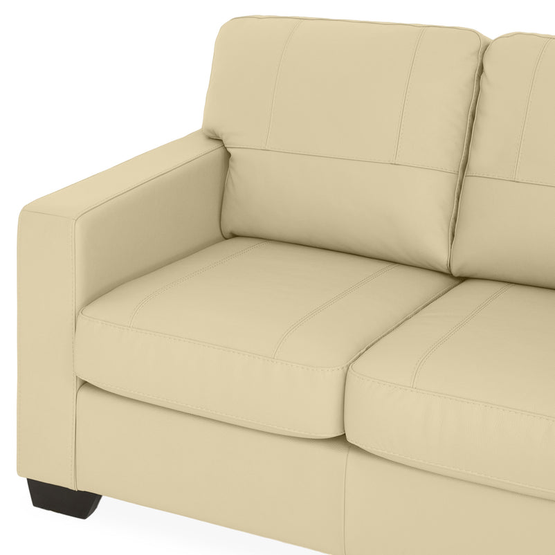 ASWAN Canapea extensibilă, 3 locuri, piele