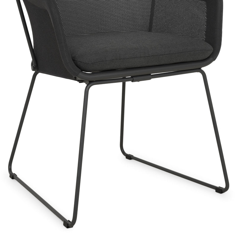 BEZIER Set mobilier terasă/grădină, 4 scaune