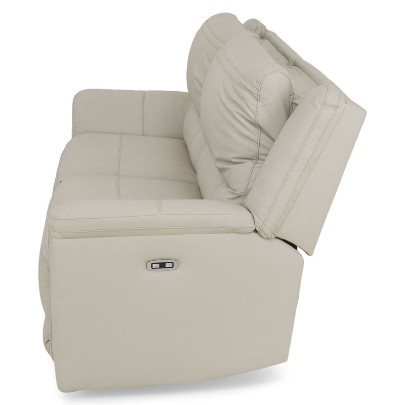 SUNNERST Canapea 3 locuri, 2 reclinere electrice, piele