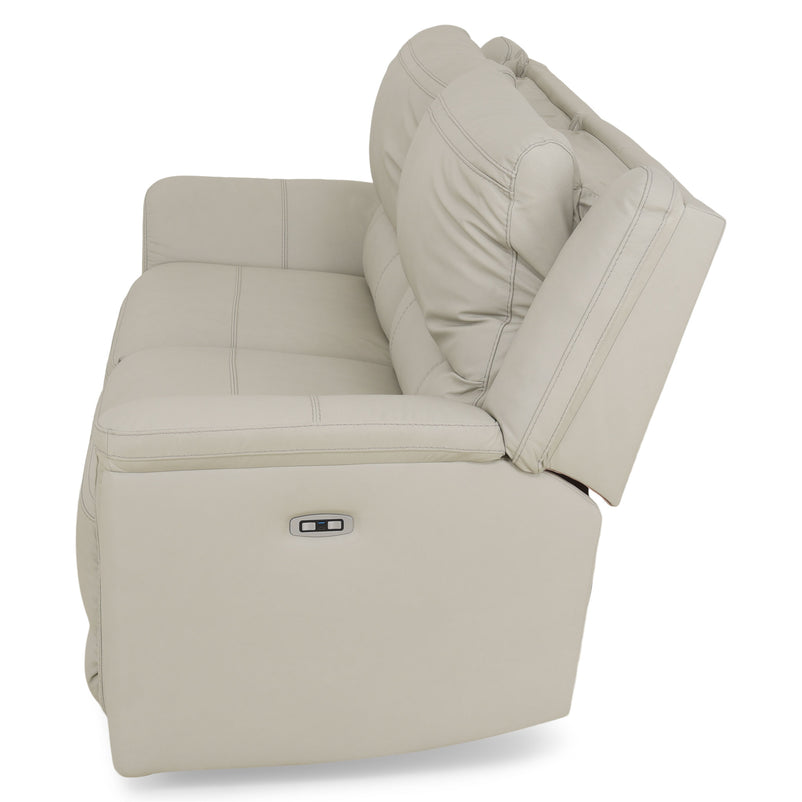 SUNNERST Canapea 3 locuri, 2 reclinere electrice, piele