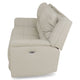 SUNNERST Canapea 3 locuri, 2 reclinere electrice, piele